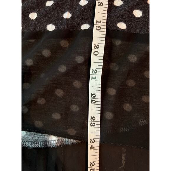 Coco Bianco Vintage 90s Polka Dot T Size L - Picture 6 of 7